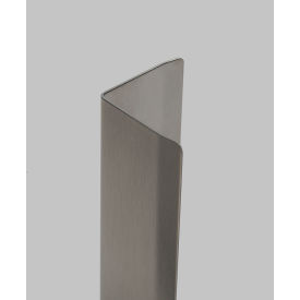 90 Degree Stainless Steel Corner Guard, 16 Gauge, 3/8" Wings, Round Corners, 48"L x 4-1/2"W x 4-1/2"H