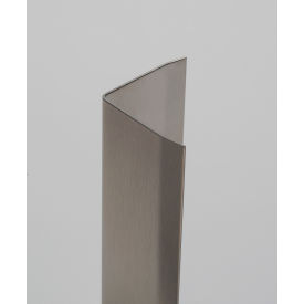 90° Stainless Steel Corner Guard, 16 Ga, 3/8" Wings, Square Corners, 96"Lx3"Wx3"H