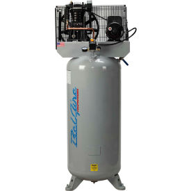Two-Stage Air Compressor, 5HP, 60 Gallon, Vertical, 230V, Single Phase