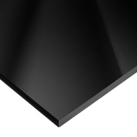 Cast Acrylic Bar 48"L x 4"W x 1/4" Thick, Black
