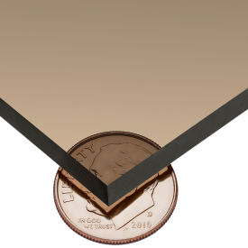 Polycarbonate Bar 48"L x 1"W x 1/8" Thick, Bronze