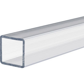 Polycarbonate Rectangular Tube 12"L x 3/4"W, Clear
