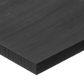 HDPE Sheet 48"L x 48"W x 1/4" Thick, Black, Marine grade