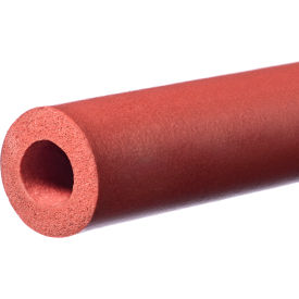 Foam Silicone Tube 120"L x 1/4" ID x 3/4" OD, Red, USA