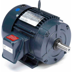 General Purpose Three Phase Motor, 3 HP, 1762 RPM, 230/460V, TEFC, 182T Frame