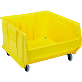 Mobile Hulk Container, 22-1/2"L x 23-7/8"W x 12"H, Yellow, Polypropylene