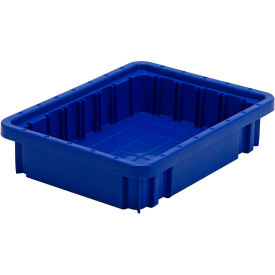Dividable Grid Container, 10-7/8"L x 8-1/4"W x 2-1/2"H, Blue, Polypropylene