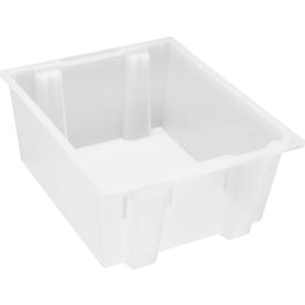 Genuine Stack & Nest Tote, 23-1/2"L x 19-1/2"W x 10"H, Clear, Polypropylene