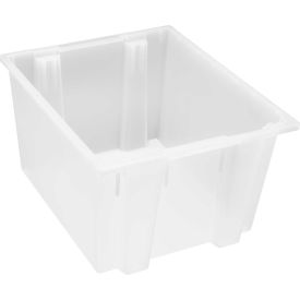 Genuine Stack & Nest Tote, 23-1/2"L x 19-1/2"W x 13"H, Clear, Polypropylene