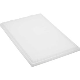 Storage Genuine Stack & Nest Tote Clear Lid, Polyprolylene, 29-1/2"L x 19-1/2"W x 1"H