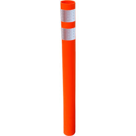 36" X 3" Reflective Reboundable Delineator, Round, Orange