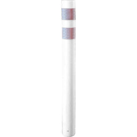 36" X 3" Reflective Reboundable Delineator, Round, White