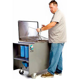Industrial Ultrasonic Cleaner with Solution Filtration, Heated, Portable, 33 Gallons