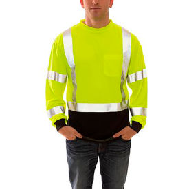 Class 3 Black Front T-Shirt, Pullover, Lime, Polyester, 4XL
