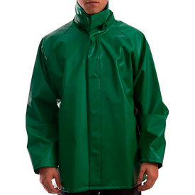 Safetyflex Jacket, Size Men's 4XL, Storm Fly Front, Hood Snaps, Green