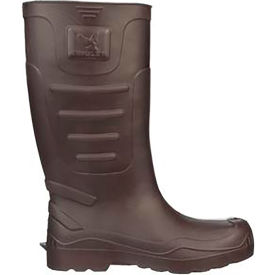Ultra Lightweight Knee Boot, Men's Size 6, 15"H, Plain Toe, Cleated Outsole, Brown