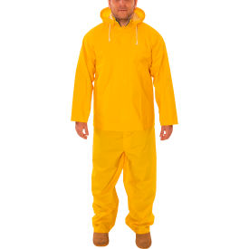 Industrial Work Economy Rainsuits, Yellow, .35MM PVC On Polyester, MD