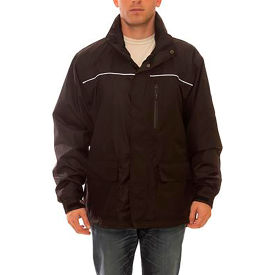 Icon LTE Jacket, Size Men's 2XL, Attached Hood, Black