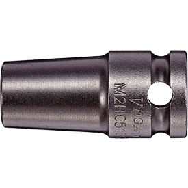 Square Drive Bit Holder w/ C-Ring x 1-3/8", Gunmetal Grey, S2 Modified Steel