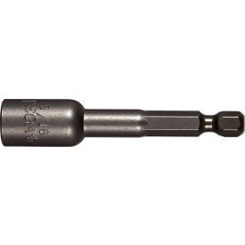 3/8 Lobular Mag Nutsetter x 1-3/4", S2 Modified Steel, Gunmetal Grey