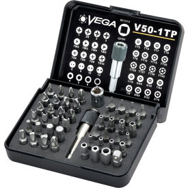 50pc Driver Bit Set, Tamper, Gunmetal Grey, S2 Modified Steel
