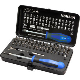 53pc Bit & Hand Driver Set, Gunmetal Grey, S2 Modified Steel