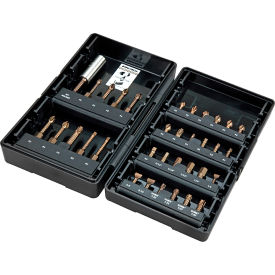 34pc Impactech Driver Bit Set, Gunmetal Bronze, S2 Modified Steel