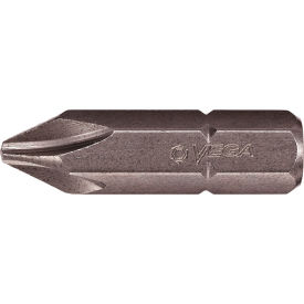 #2 Insert Bit x 1-1/4" - 5/16 Hex Shank, S2 Modified Steel, Gunmetal Grey