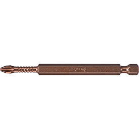 Phillips #3 Power Bit x 6", Gunmetal Bronze, S2 Modified Steel
