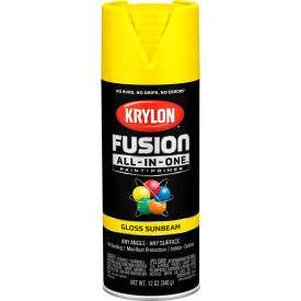 All-In-One Combination Aerosol Paint & Primer, Gloss Sunbeam, 12 oz.