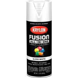 All-In -One Combination Aerosol Paint & Primer, Gloss White, 12 oz. - Pkg Qty 6