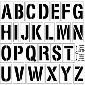 18" Alphabet Kit, 1/8" Thick, Plastic, White