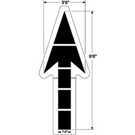 Large Federal Straight Arrow, 1/8" Thick, PolyTough, Plastic, White