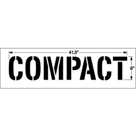 8" COMPACT, 1/8" Thick, PolyTough, Plastic, White