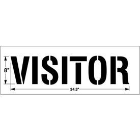 8" VISITOR, 1/8" Thick, PolyTough, Plastic, White