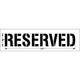 8" RESERVED, 1/8" Thick, White