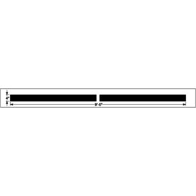 Line Stencil, 1/8" Thick, PolyTough, Plastic, White