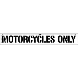 10" Motorcycles Only, 1/8" Thick, PolyTough Plastic White