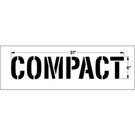 Newstripe 6" COMPACT, 1/8" Thick, PolyTough, Plastic, White