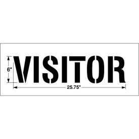 6" VISITOR, 1/8" Thick, PolyTough, Plastic, White