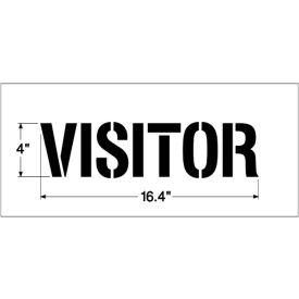 4" VISITOR, 1/8" Thick, PolyTough, Plastic, White