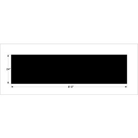 STOP Bar 24" X 8 Foot, 1/8" Thick, PolyTough, Plastic, White