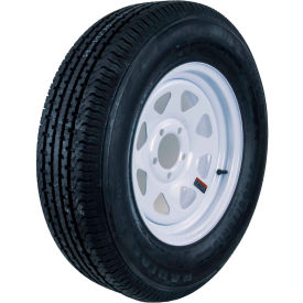 Trailer Tire Assembly ST225/75R15 10PR 15X6 6-5.5 White Wheel (8SP)