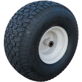 Hi-Run Lawn/Garden Tire Assembly 20X8.00-8 2PLY Greyish White Solid Wheel Zerk Metal Bushings 3/4"ID