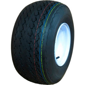 Hi-Run Golf Tire Assembly 18X8.5-8 4PR SU15 & 8X7 4-4.0 White Solid