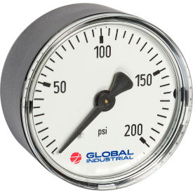 2" Pressure Gauge, 60 PSI, 1/8" NPT CBM, Plastic