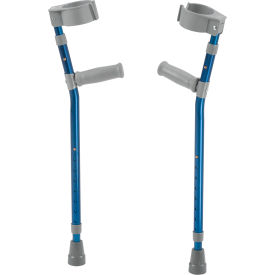 Pediatric Forearm Crutches, Large, Knight Blue, Pair
