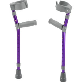 Pediatric Forearm Crutches, Large, Wizard Purple, Pair