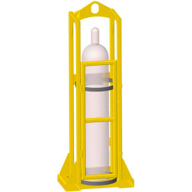 1-Tank Bottle Lifter, Yellow - 500 Lb. Capacity