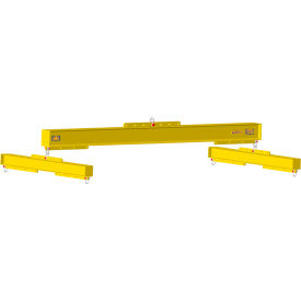 24-72" Economy H-Beam Adjustable Length, Yellow, 126"L x 40"W x 36"H, 765lbs, 8000 Lb. Capacity